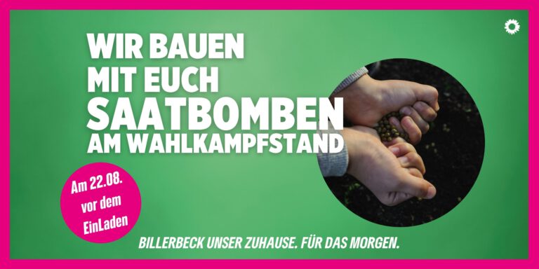 Mitmach-Nachmittag der Grünen: Saatbomben bauen für mehr Artenvielfalt